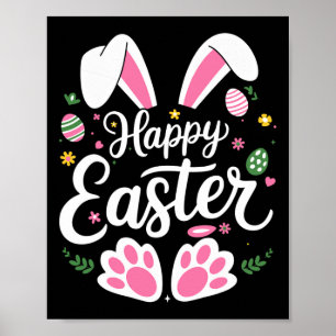Happy Oaster Bunny Easter Egg Hunt Squad Osterwoch Poster