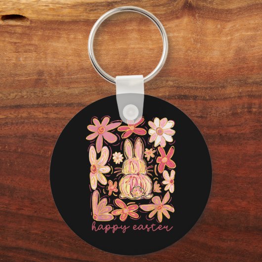 Happy Oaster Bunny Easter Egg Hunt Squad Osterwoch Schlüsselanhänger (Vorderseite)