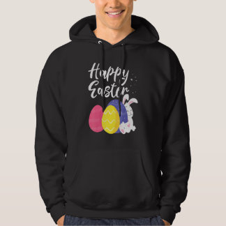 Happy Oaster Bunny Egg Basket 1 Hoodie