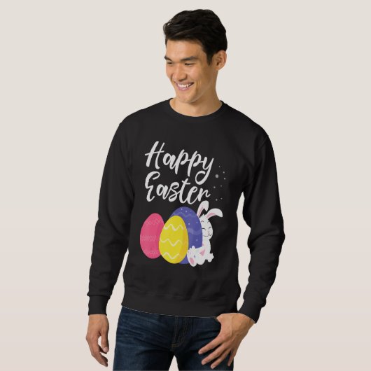 Happy Oaster Bunny Egg Basket 1 Sweatshirt (Vorne ganz)