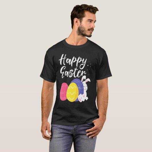 Happy Oaster Bunny Egg Basket 1 T-Shirt (Vorne ganz)