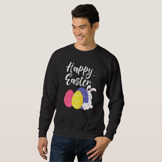 Happy Oaster Bunny Egg Basket Sweatshirt (Vorne ganz)