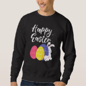 Happy Oaster Bunny Egg Basket Sweatshirt (Vorderseite)