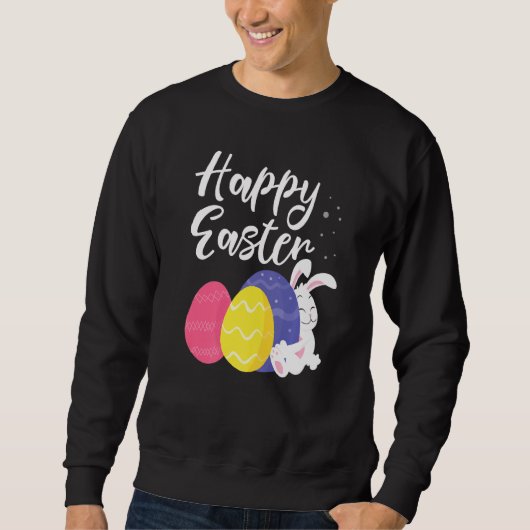 Happy Oaster Bunny Egg Basket Sweatshirt (Vorderseite)