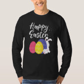 Happy Oaster Bunny Egg Basket T-Shirt (Vorderseite)