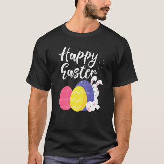 Happy Oaster Bunny Egg Basket T-Shirt