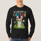 Happy Oaster Bunny Egg Funny Akita Inu Dog Oster T-Shirt (Vorderseite)