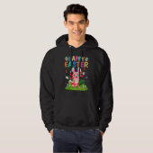 Happy Oaster Bunny Egg Funny Axolotl Ostern Sonnta Hoodie (Vorne ganz)