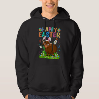 Happy Oaster Bunny Egg Funny Buffalo Ostersonntag Hoodie