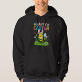 Happy Oaster Bunny Egg Funny Bumble Bee Ostersonne Hoodie (Vorderseite)