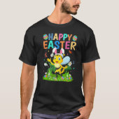 Happy Oaster Bunny Egg Funny Bumble Bee Ostersonne T-Shirt (Vorderseite)