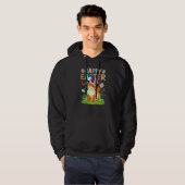 Happy Oaster Bunny Egg Funny Cat Ostersonntag Hoodie (Vorne ganz)