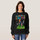 Happy Oaster Bunny Egg Funny Ostrich Bird Oaster S Sweatshirt (Vorne ganz)