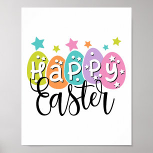 Happy Oaster Bunny Egg Hunt Ostertag Shirt Familie Poster
