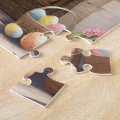 Happy Oaster Bunny Egg Market Wasserfarbe Puzzle (Seite)