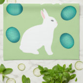 Happy Oaster Bunny & Eggs Geschirrtuch (Gefaltet)