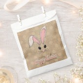 Happy Oaster Bunny Face Neutral Polka Dots Geschenktütchen (Ausgeschnitten)