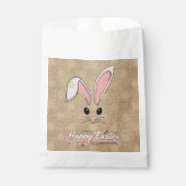 Happy Oaster Bunny Face Neutral Polka Dots Geschenktütchen (Vorderseite)