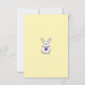 Happy Oaster Bunny Family Foto Card individuell an Einladung (Rückseite)