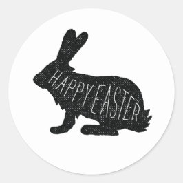 Happy Oaster Bunny Favor Stickers