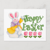 Happy Oaster Bunny Feiertagspostkarte (Vorderseite)