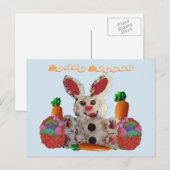 Happy Oaster Bunny Feiertagspostkarte (Vorne/Hinten)