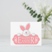 Happy Oaster Bunny Feiertagspostkarte (Stehend Vorderseite)