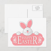 Happy Oaster Bunny Feiertagspostkarte (Vorne/Hinten)