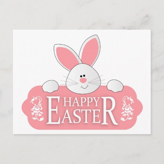 Happy Oaster Bunny Feiertagspostkarte (Vorderseite)