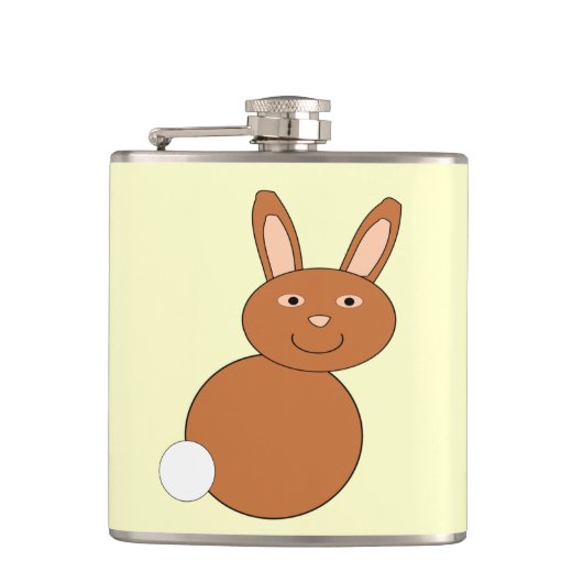 Happy Oaster Bunny Flask Flachmann (Vorderseite)