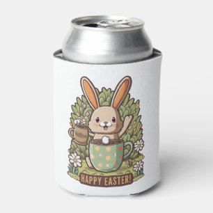 Happy Oaster Bunny Floral Egg Jagen Kaffee Lover Dosenkühler