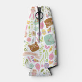 Happy Oaster Bunny Floral Pattern Flaschenkühler (Rückseite)