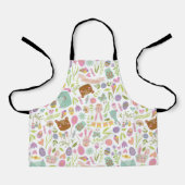 Happy Oaster Bunny Floral Pattern Schürze (Vorderseite)
