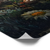 Happy Oaster Bunny Forest Rabbit Wall Art Poster (Ecke)