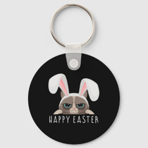 Happy Oaster Bunny Fun Pajama Dress Cat Party Rabb Schlüsselanhänger