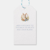 Happy Oaster Bunny Geschenkanhänger (Rückseite)