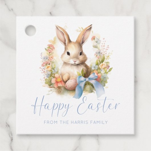 Happy Oaster Bunny Geschenkanhänger (Vorderseite)