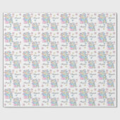 Happy Oaster Bunny Geschenkpapier (Flach)