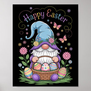 Happy Oaster Bunny Gnome Hug Ostereier Gnome Lov Poster