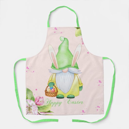 Happy Oaster Bunny Gnome Schürze (Vorderseite)