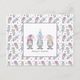 Happy Oaster Bunny Gnomes Postkarte