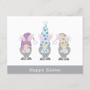 Happy Oaster Bunny Gnomes Postkarte