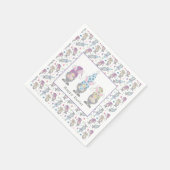 Happy Oaster Bunny Gnomes Serviette (Ecke)