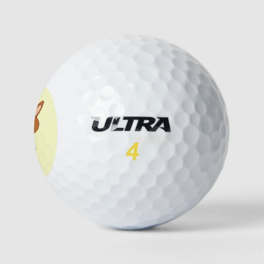 Happy Oaster Bunny Golf Ball (Logo)