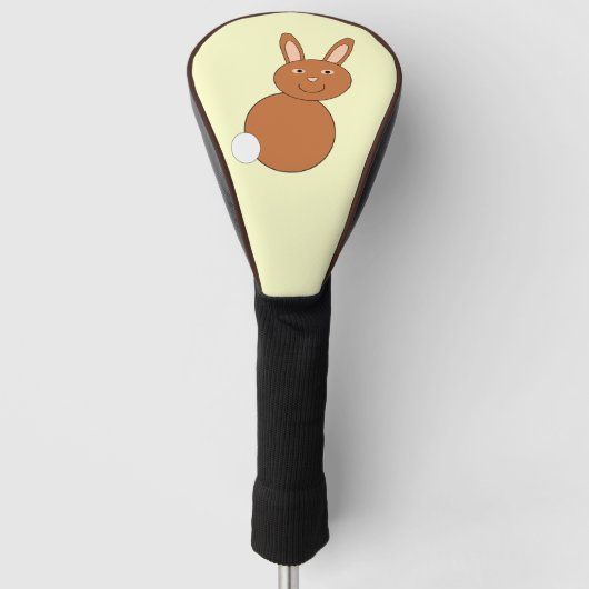 Happy Oaster Bunny Golf Driver Cover Headcover (Vorderseite)