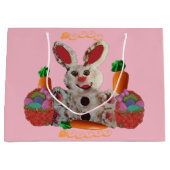 Happy Oaster Bunny Große Geschenktüte (Vorderseite)