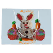 Happy Oaster Bunny Große Geschenktüte (Rückseite)