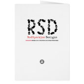 Happy Oaster Bunny Grußkarte (Hinten)