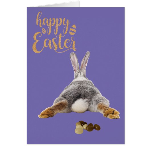 Happy Oaster Bunny Hintern Schwanz Brown Jelly Bea (Vorne)