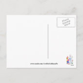 Happy Oaster Bunny Holiday Postkarte (Rückseite)